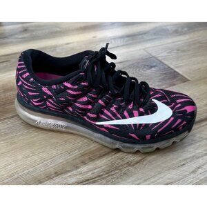 Nike Air Max 26 Women 9 Pink Black Printed Running Training Shoes